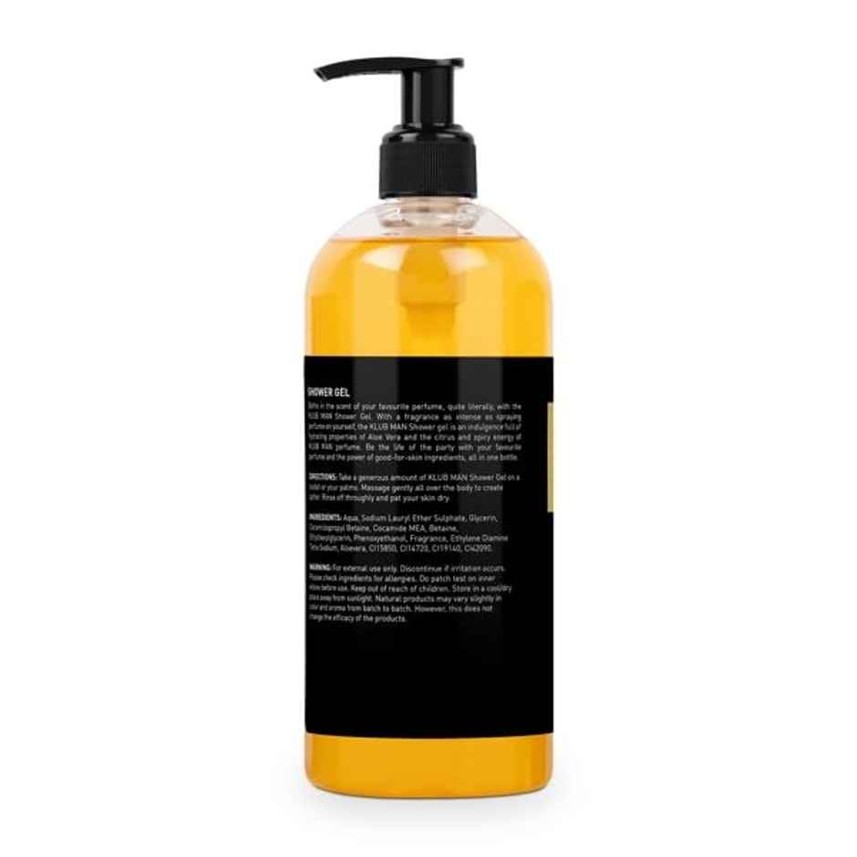 Bella Vita Luxury KLUB Man Body Wash Refreshing Shower Gel for Deep Cleansing