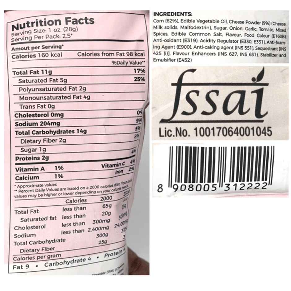 4700BC Popcorn Hawaiian Barbeque Cheese Pouch