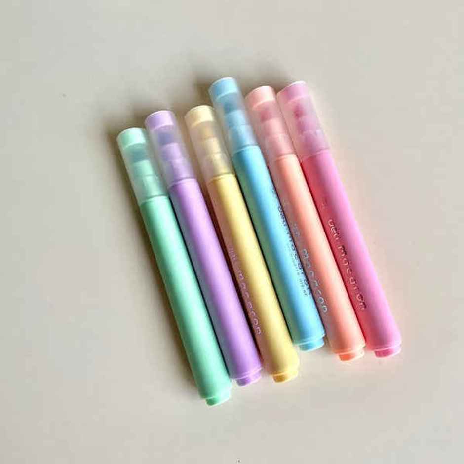 Deli Highlighter, Marker Pen, 6 Assorted Highlighters
