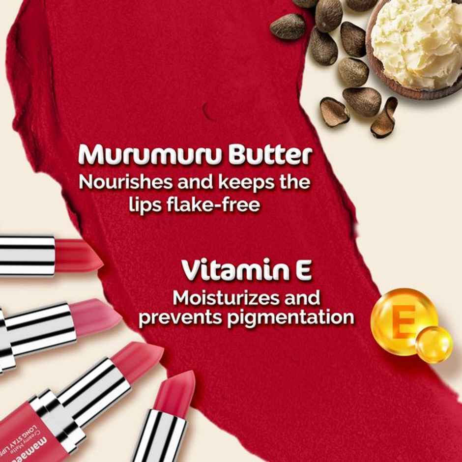 Mamaearth Creamy Matte Long Stay Lipstick | Pink Rose