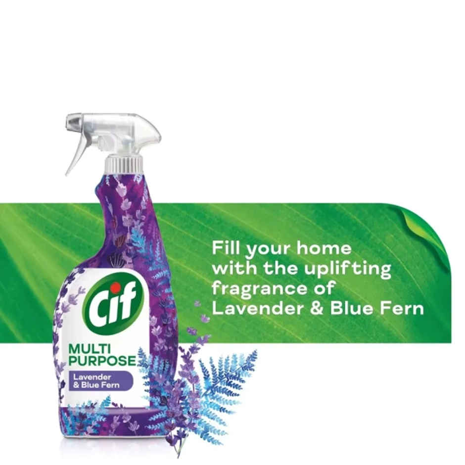 Cif Anti Bacterial Lavender & Blue Fern Cleaner Spray