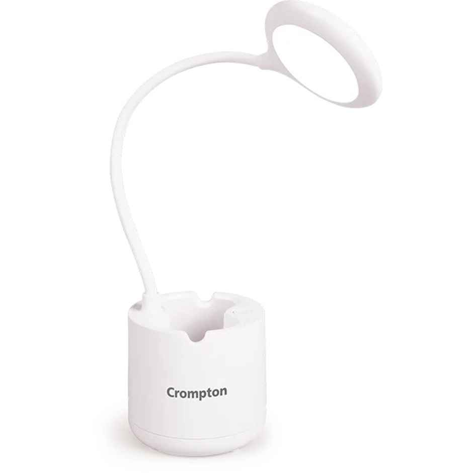 Crompton Rovello 6W Led Table Lamp | Rechargeable Upto 10 Hours Battery Back Up 360 Degree Flexible