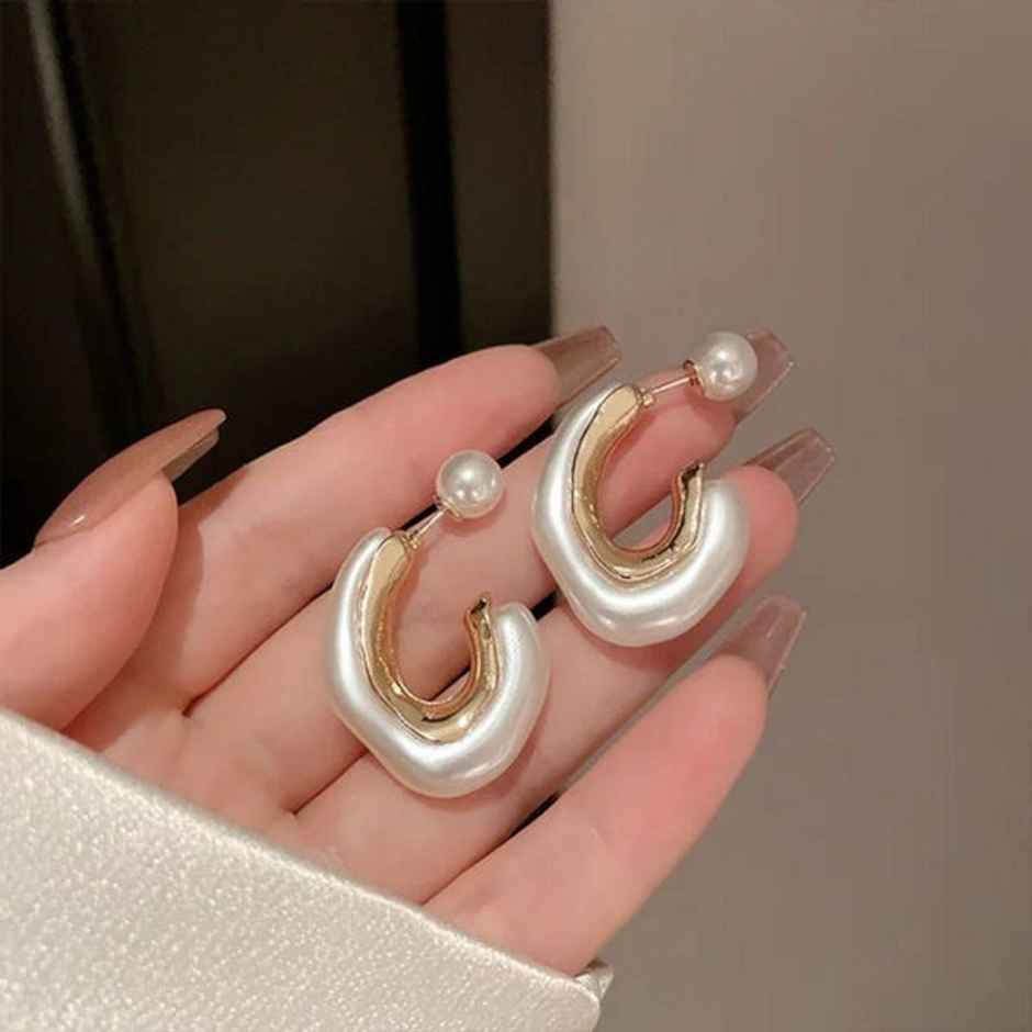 Estailo Fashion Women's Jewellery Earrings White One Size | E0000854