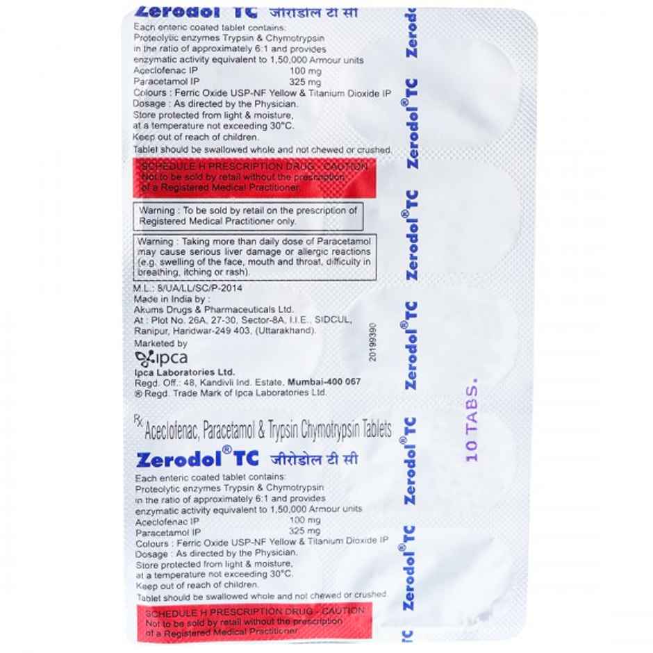 Zerodol TC Tablet