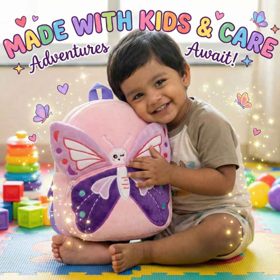Kidara Butterfly Toddler Backpack Purple Pink