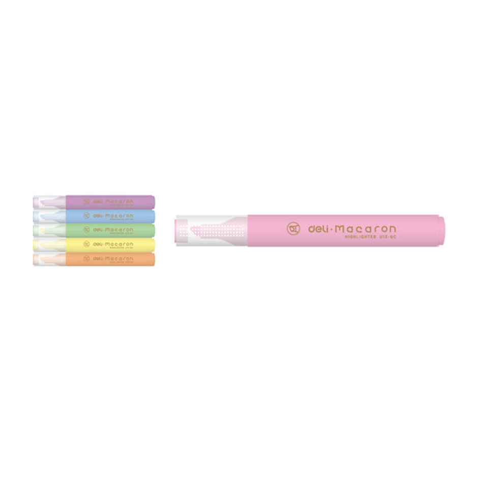 Deli EU12-6C Highlighter, Marker Pen, 6 Assorted Highlighters