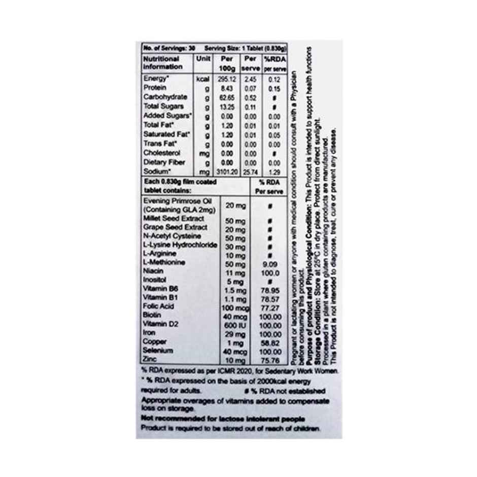 New Keraglo Eva Tablet For Adult Women Gluten Free