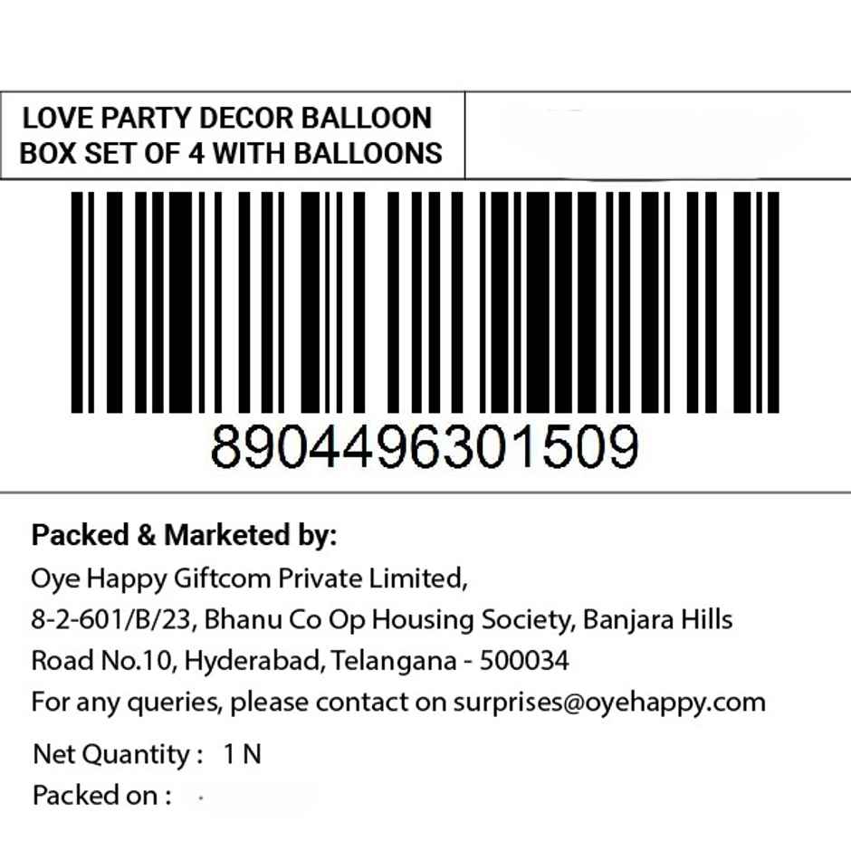 Love Balloon Box Home Decor Kit | Propcon