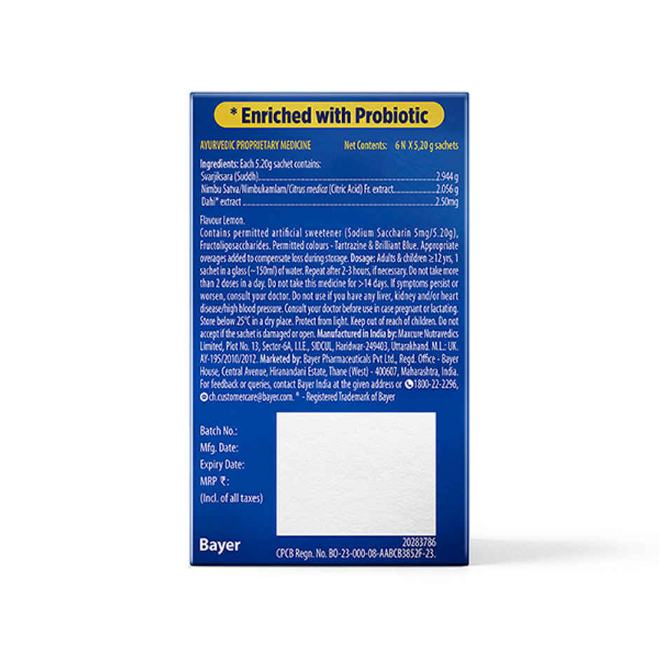 Alkaseltzer Lemon Flavour Instant Relief from Acidity, Gas & Indigestion