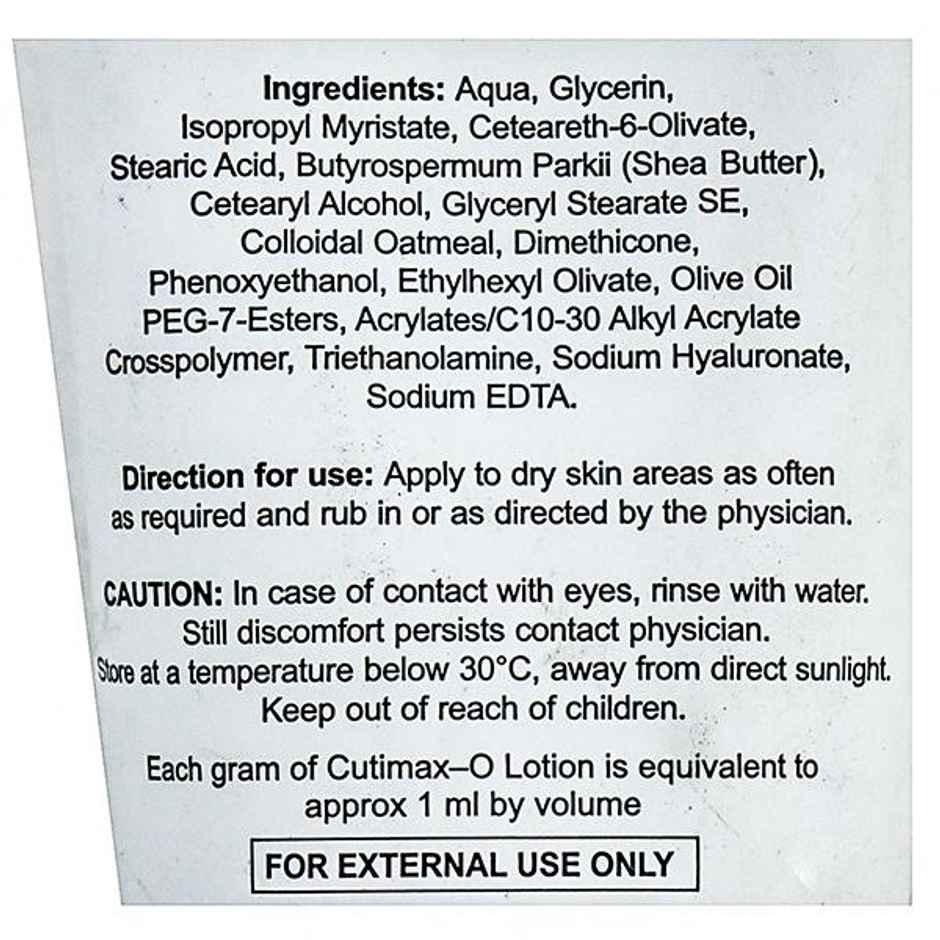 Cutimax-O Oat Moisturizing Lotion