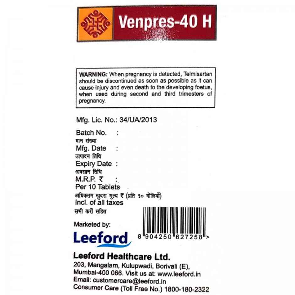 Venpres-40 H Tablet