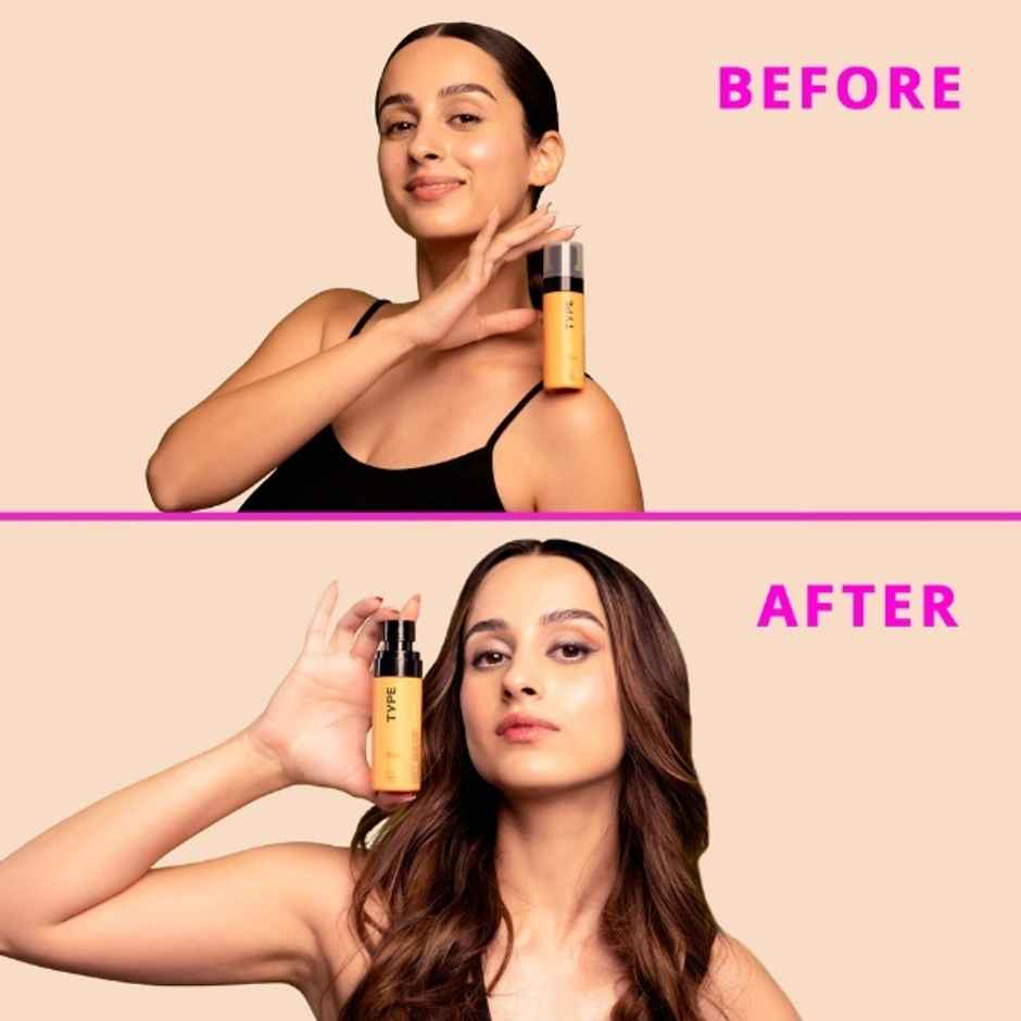 Type Beauty Inc Hydrating Setting Spray | SPF 35 PA+++ Face Makeup | 12Hr Wear For Dry Skin