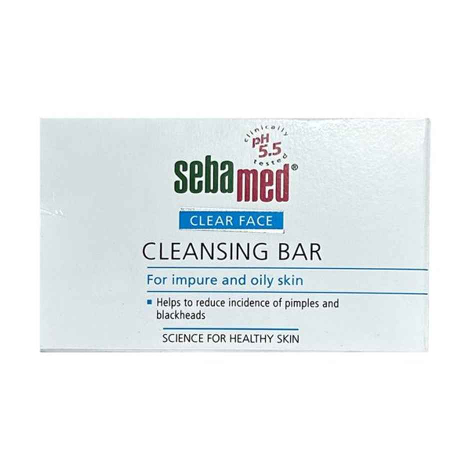 Sebamed Clear Face Cleansing Bar | pH 5.5 | Gentle & deep pore cleansing