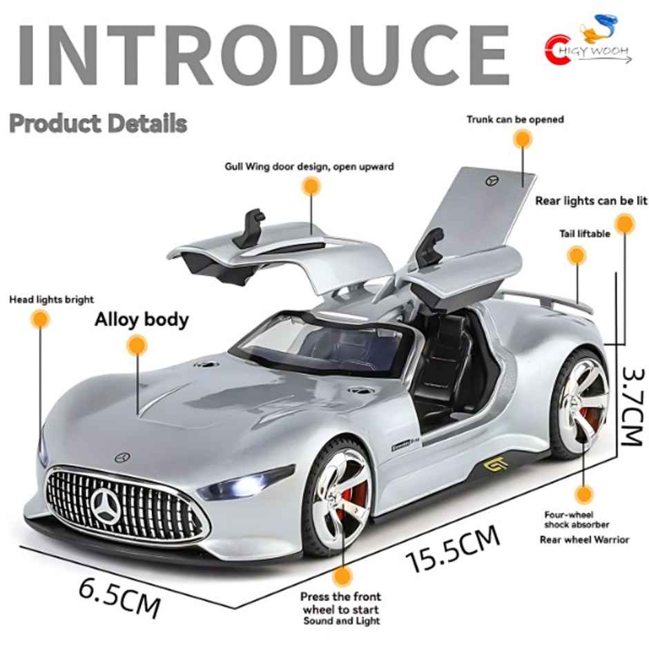 Chigy Wooh Mercedes Benz Gran Turismo SUV 1:32 Scale Toy Car for Kids,Assorted