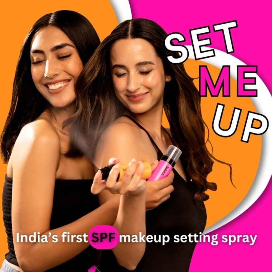 Type Beauty Inc Brightening Setting Spray | SPF 35 PA+++ Face Makeup | 12Hr Wear with Vit C Glow