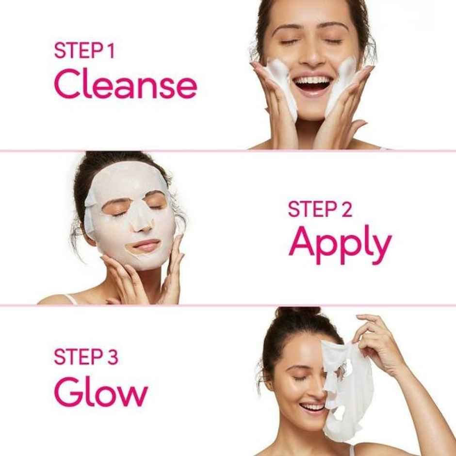 POND'S Hydrating Dewy Radiant Skin, With 100% Natural Coconut Water & Vitamin B3 Sheet Mask