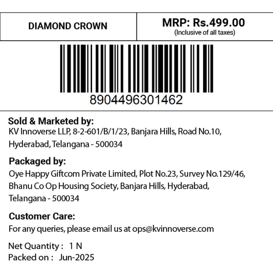 Diamond Princess Crown | Kids Birthday Celebration Tiara | Royal Party Crown | Propcon