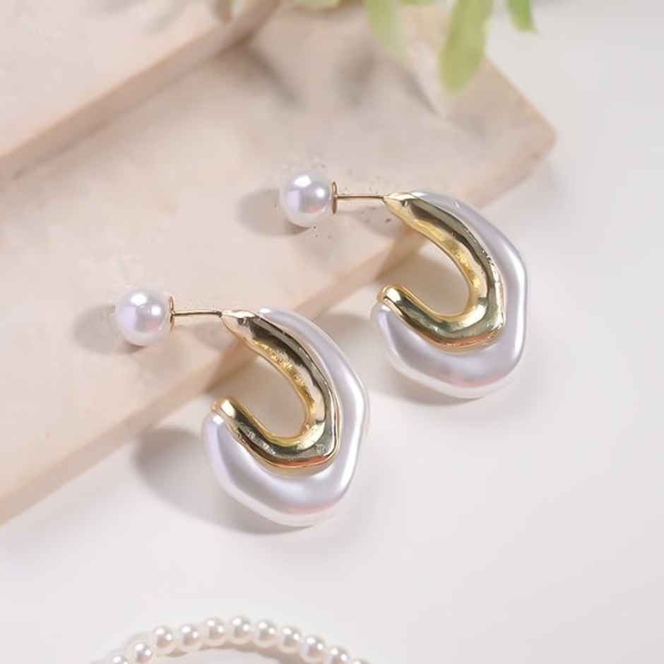 Estailo Fashion Women's Jewellery Earrings White One Size | E0000854