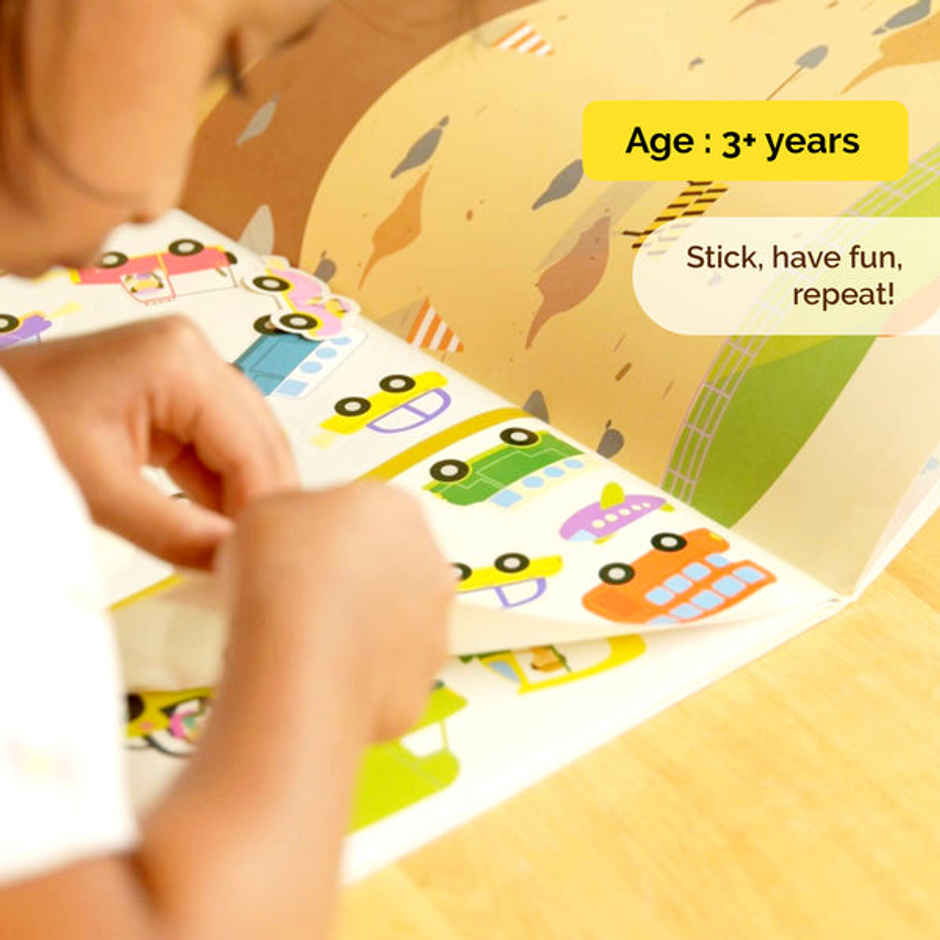 Shumee On The Go Vehicles Sticker Book (160+ stickers) - 3 years+