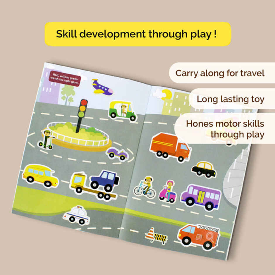 Shumee On The Go Vehicles Sticker Book (160+ stickers) - 3 years+