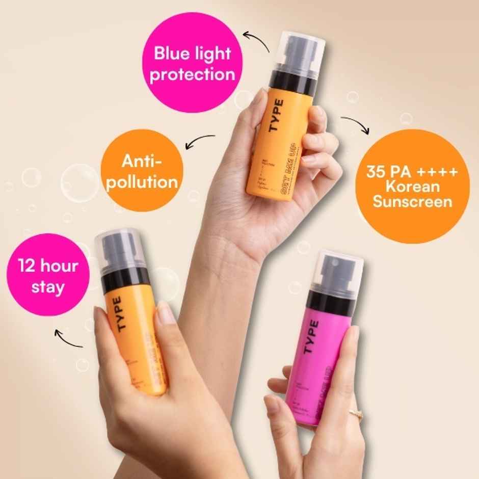 Type Beauty Inc Mattifying Setting Spray | SPF 35 PA+++ Face Makeup | 12Hr Wear For Oily Skin