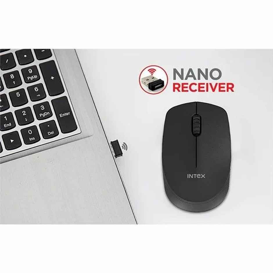 Intex 2.4G Wireless Mouse Flow (Black)