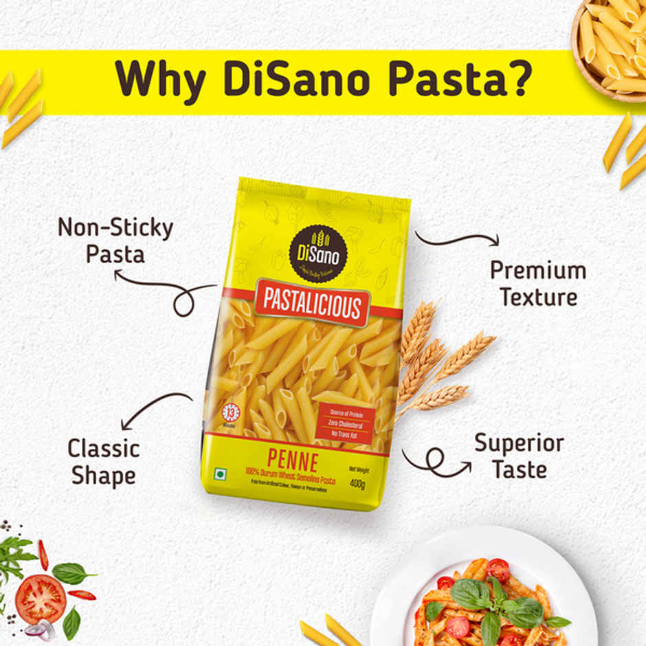 Disano Penne Pasta, Durum Wheat, No Maida Combo