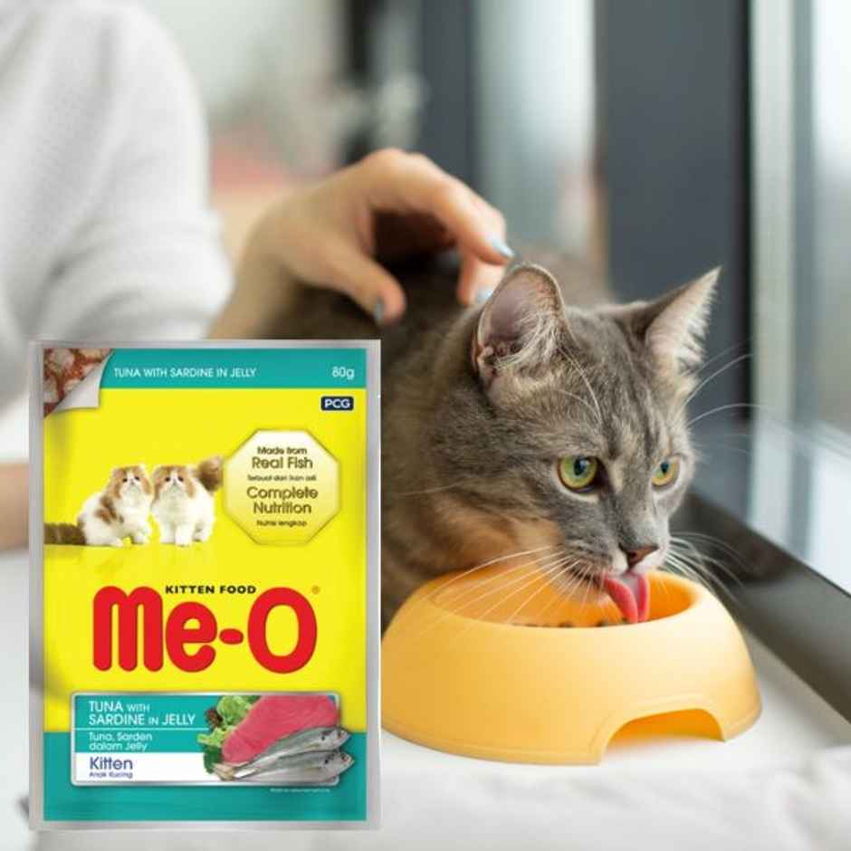 Me-O Kitten Tuna And Sardine Cat Wet Food