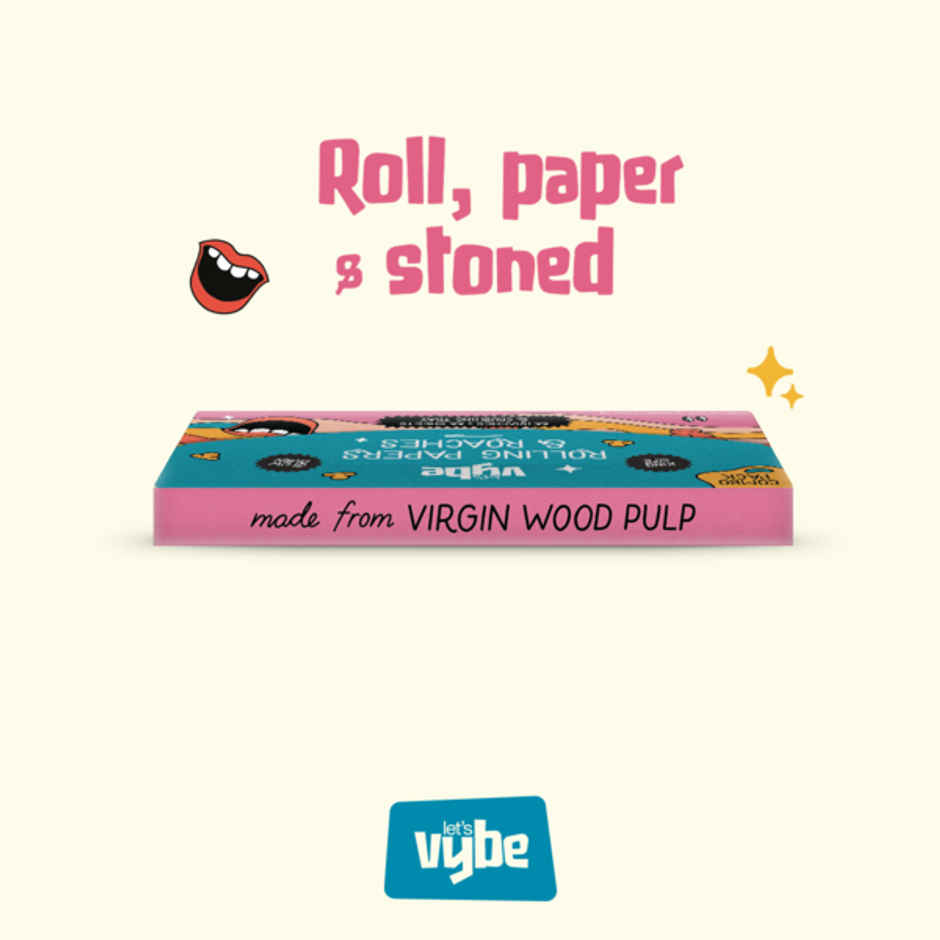 Lets Vybe Magnetic Pocket Pack With Crushing Tray (66 Roaches + 66 Rolling Papers)