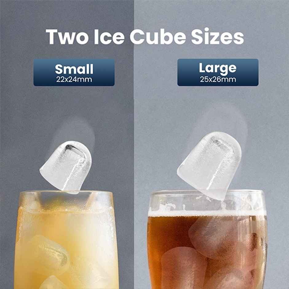 Kilig H01B Countertop Ice Maker Machine | 9Bullet Ice Cubes in 6 Min-Black