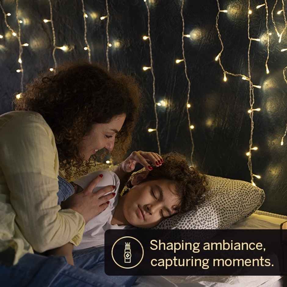 Halonix 46 LED Twinkle String Light Combo | Yellow | 10 m