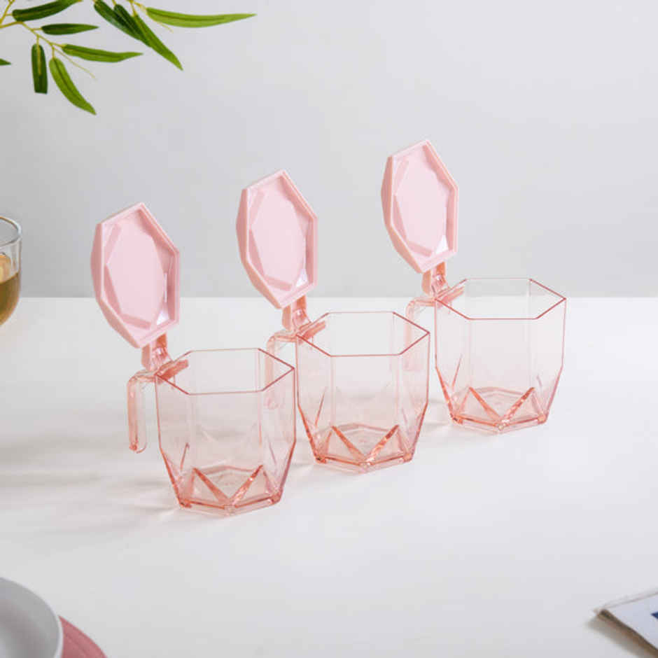 Nestasia Spice Containers With Spoons Set Of 3 Pink