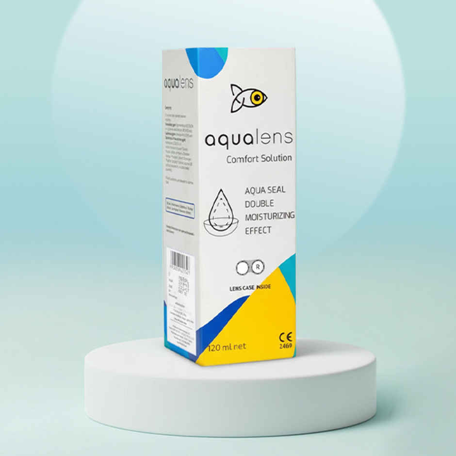 Aqualens Comfort Contact Lens Solution with Free Lens Cases