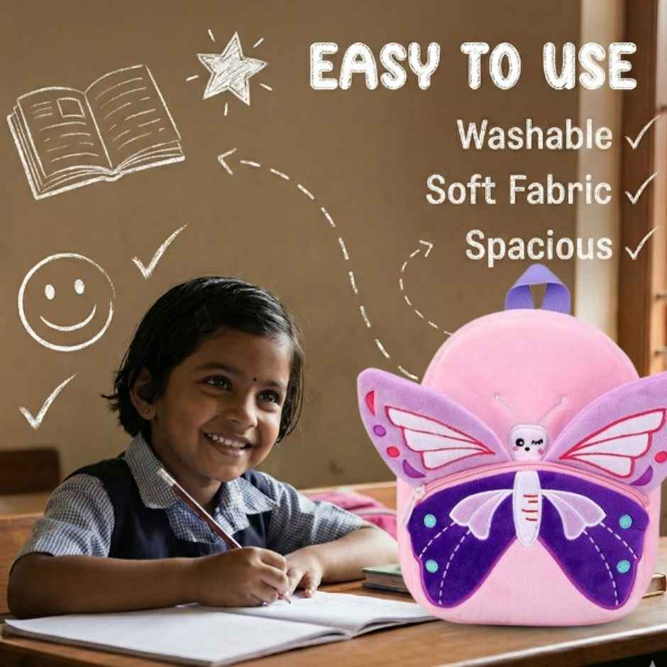 Kidara Butterfly Toddler Backpack Purple Pink