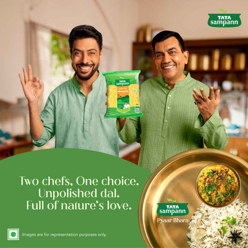 Tata Sampann Unpolished Moong Dal(500gms) & Tata Sampann Unpolished Toor Dal/Arhar Dal(1kg) Combo