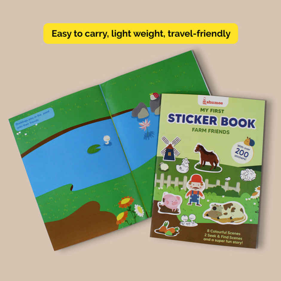 Shumee Farm Friends Sticker Book (200+ stickers) - 3 years+