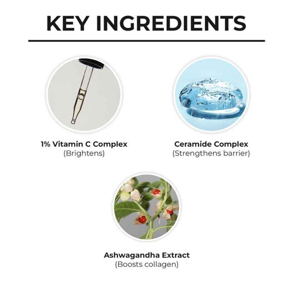 Dr. Sheth's Ceramide & Vitamin C Oil - Free Moisturizer to Hydrate, Brighten Skin