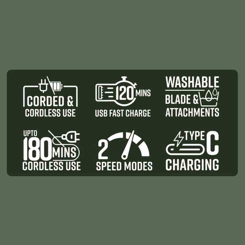 Zebronics HT202 Hair Trimmer - Black