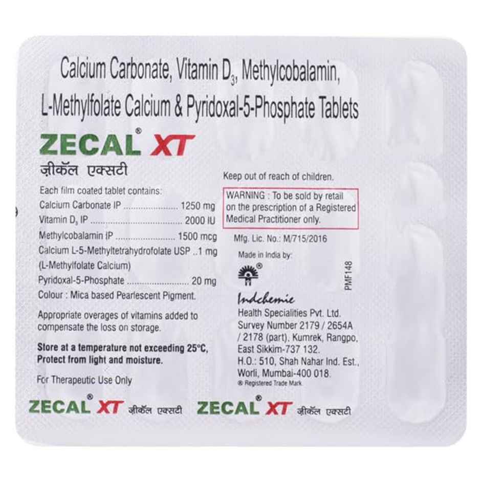 Zecal XT Vitamin(D3) Tablet