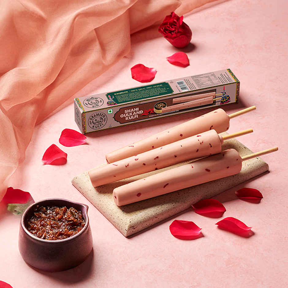 Grameen Shahi Gulkand Kulfi Ice Cream Stick Combo