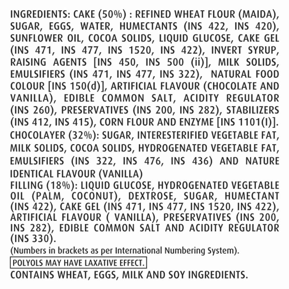 Winkies Double Chocolate Vanilla Cream Layer Cake