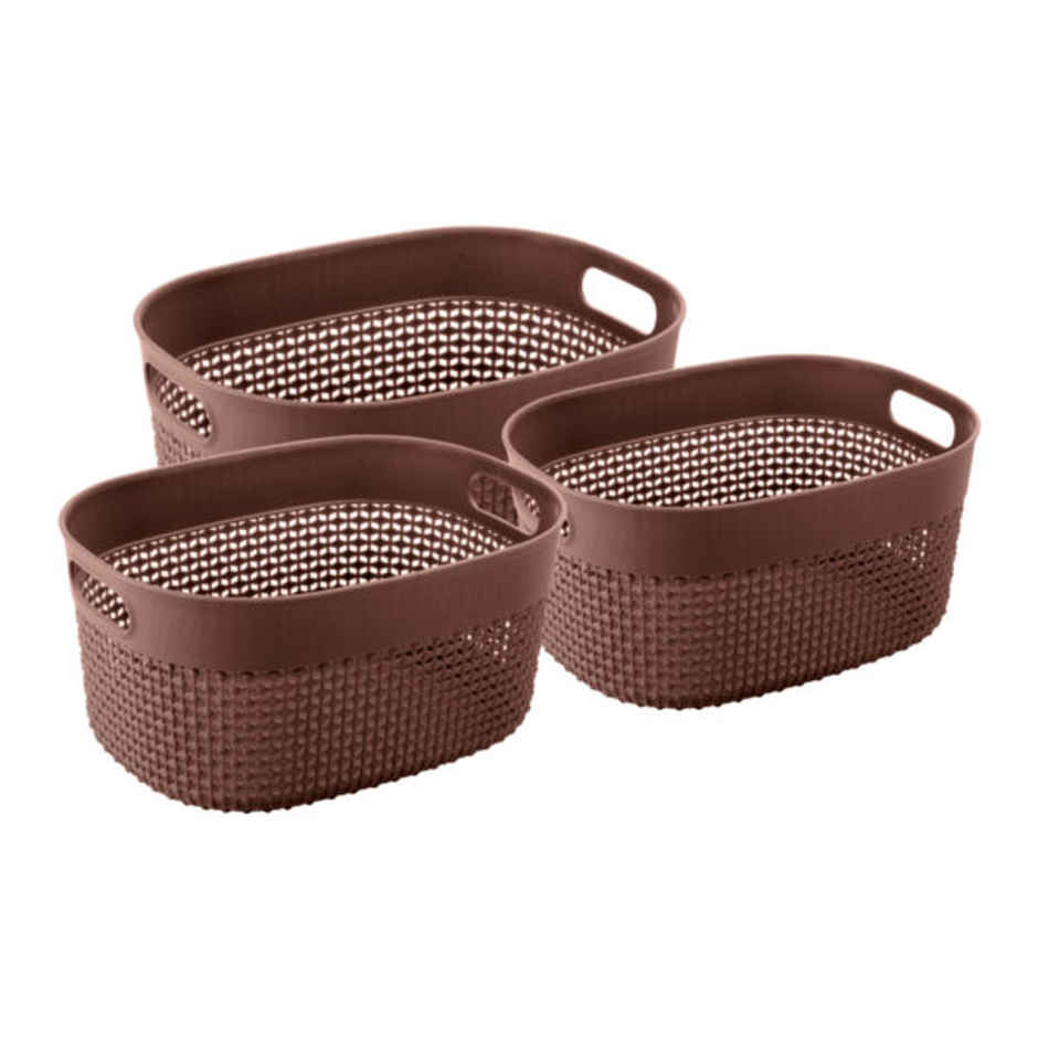 Joyo Nested Filo Basket Oval - Assorted Colours | Set Of 3