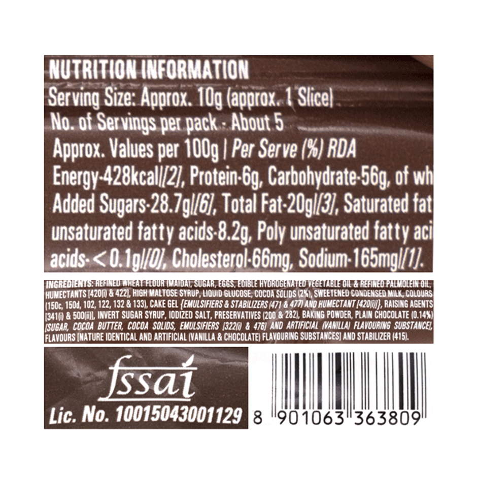 Britannia Gobbles Chocolate Cake