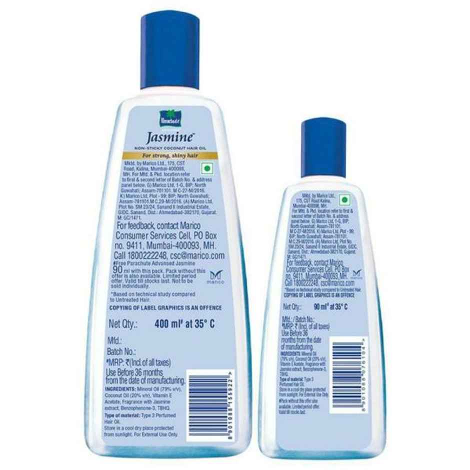 Parachute Advansed Jasmine, Non Sticky Coconut Hair Oil