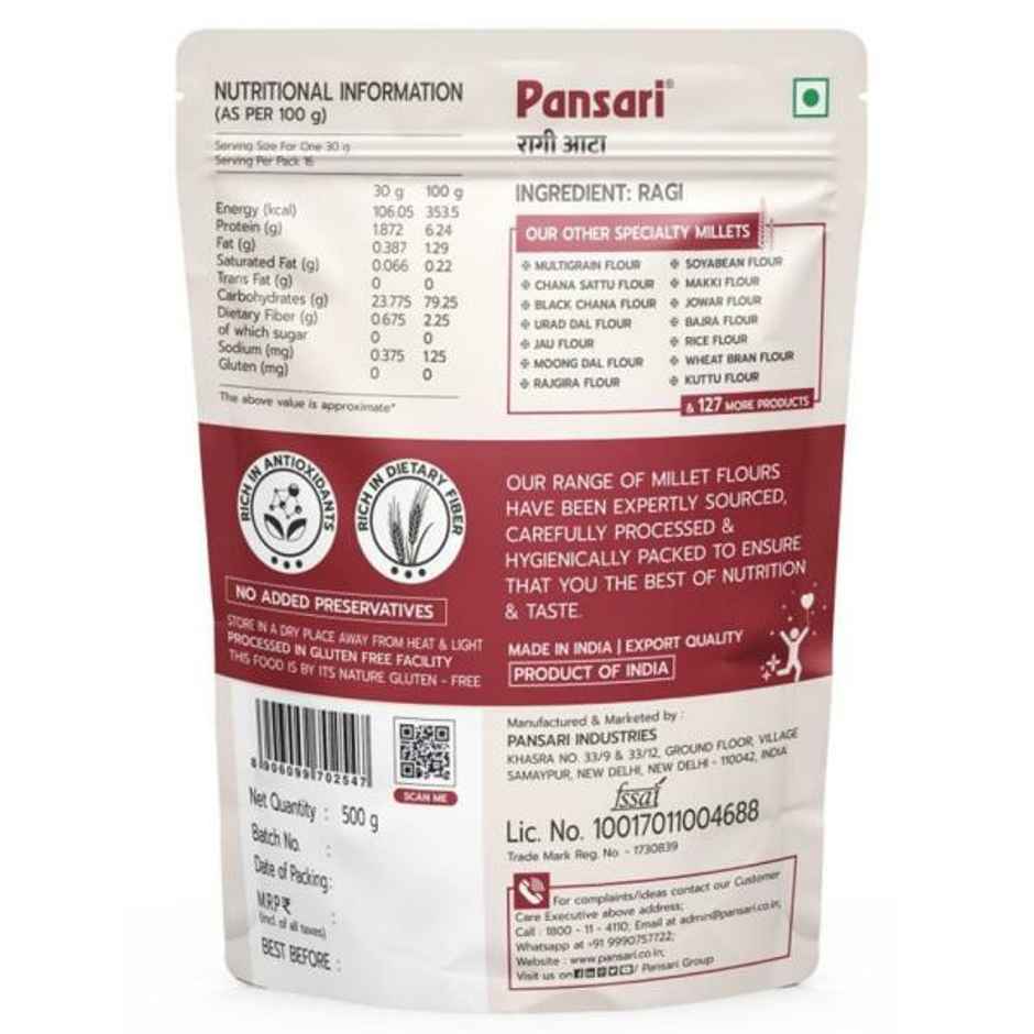 Pansari Ragi Atta - Finger Millet