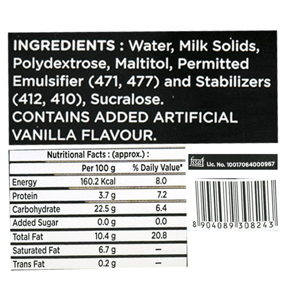 Havmor Vanilla Sugarfree Ice Cream 