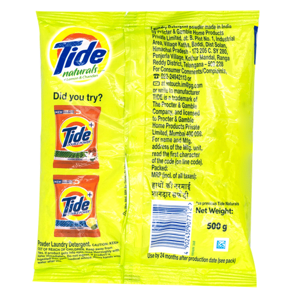Tide Naturals Lemon & Chandan Detergent Powder 