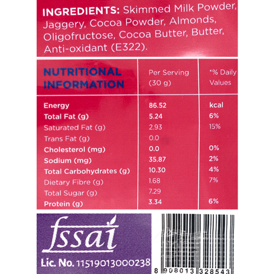 Open Secret Heart Shaped Chocolate Almond Brownie, No Maida, Zero Palm Oil