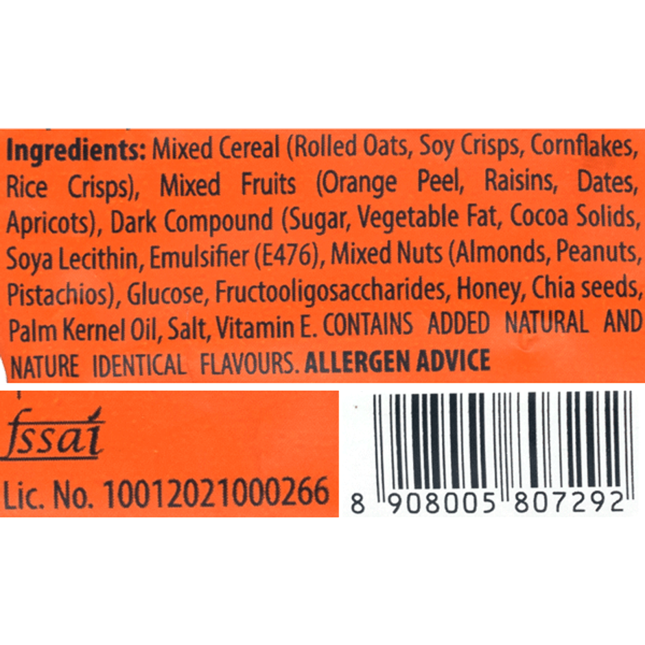 Mojo Bar Orange Dark Chocolate Vitamin C  Energy Bar