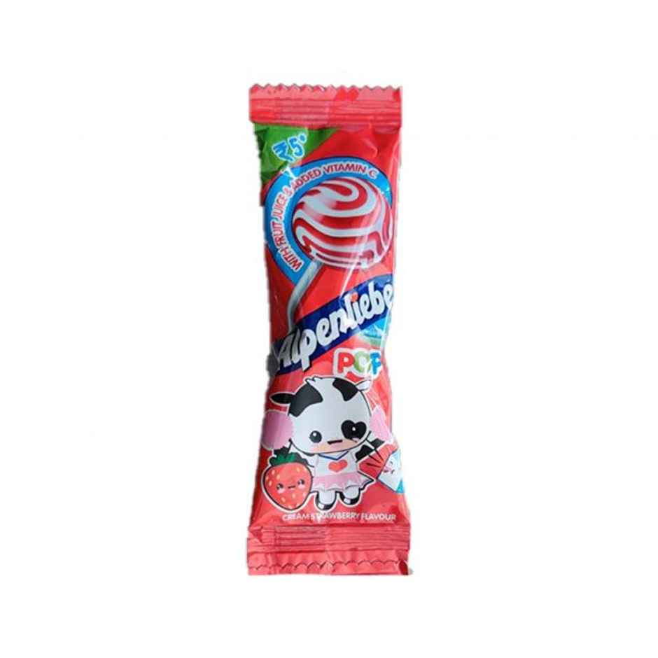 Alpenliebe Pop Cream Strawberry Flavour